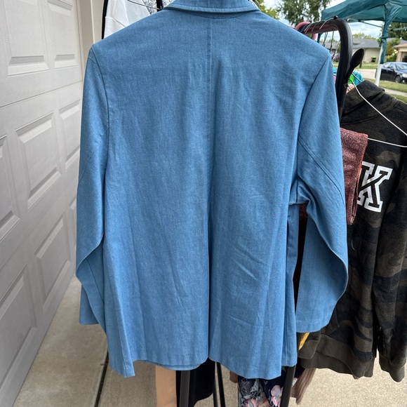 Lilly of California Blue Embroidered Blazer - Picture 4 of 4